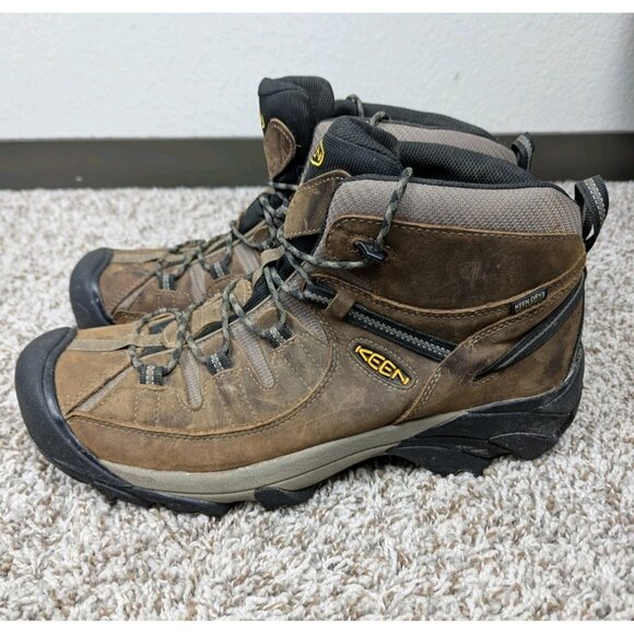Keen Mens Targhee II Boots Mens 15 Brown Leather Mid Waterproof Hiking Trail main image 7